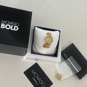 Movado Bold Gold Plated Women’s Watch